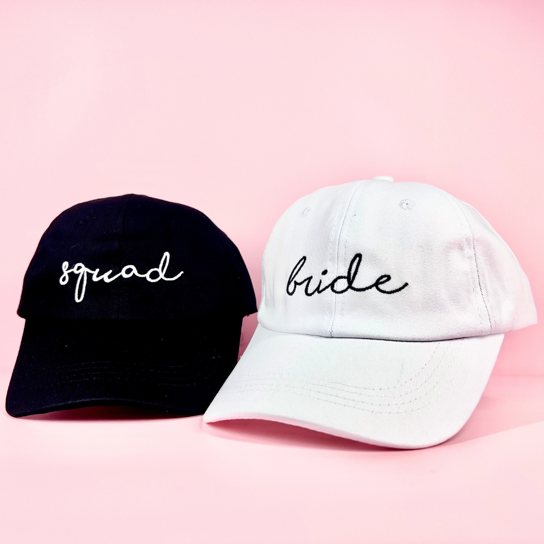 Bride Squad Embroidered Sports Caps Little Perfections