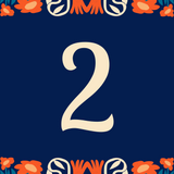 retro navy wedding table numbers - affordable personalised wedding signs