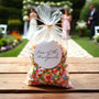 Round wedding confetti bag stickers with ‘Toss for the Newlyweds’ text – minimalist wedding favor labels for confetti packets