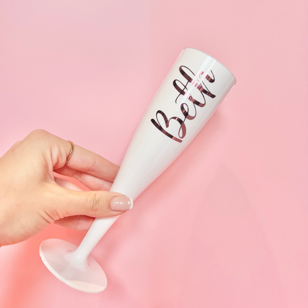 personalised flutes for hen party - customizable flutes for wedding celebrations