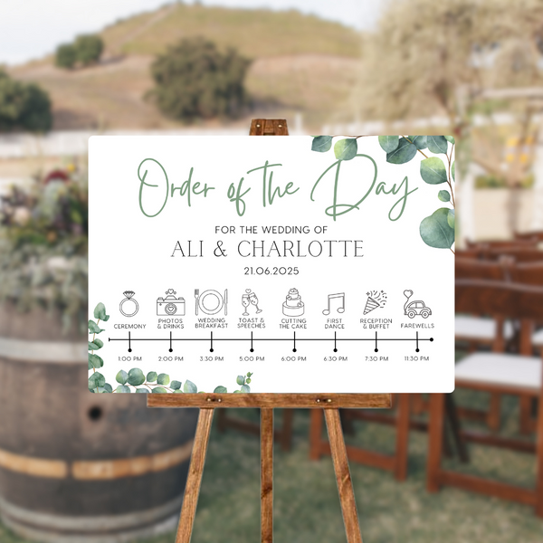 Eucalyptus Foliage Order Of The Day Sign