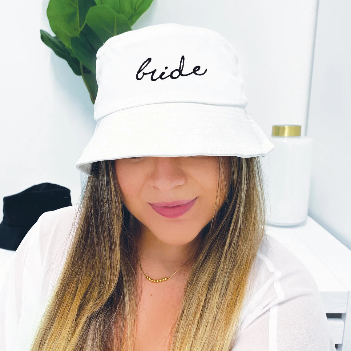 bride squad bucket hats - embroidered hen party hats