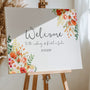 autumn wedding welcome sign- custom wedding welcome board for autumn - fall wedding welcome sign