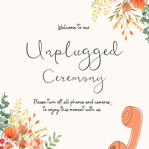 Autumnal Unplugged Ceremony Sign