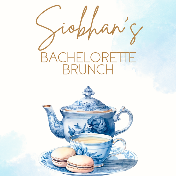 Blue Bachelorette Brunch Welcome Sign