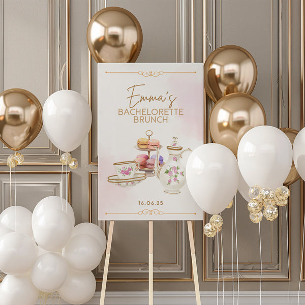 Pink Bachelorette Brunch Welcome Sign