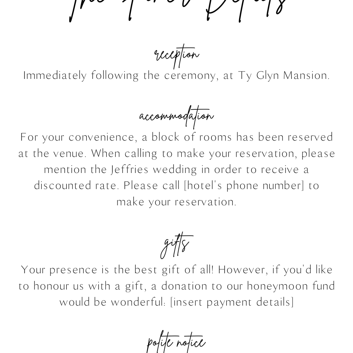 Sophisticated Wedding Invitations