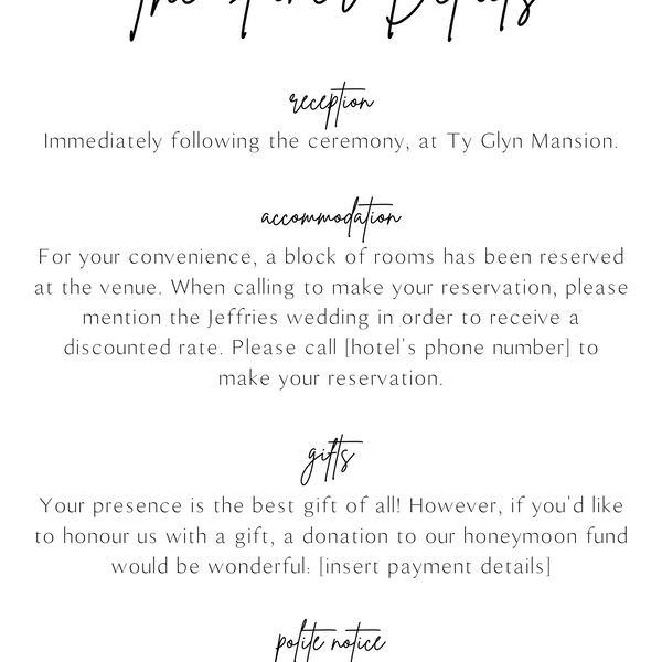 Sophisticated Wedding Invitations