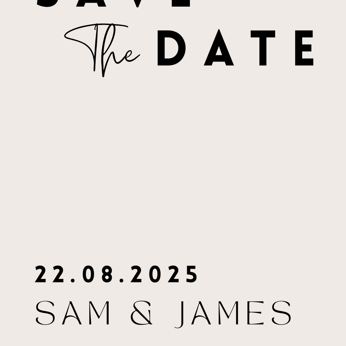 modern save the date invites - affordable wedding save the date invitations