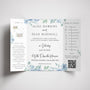 Blue Floral Gatefold Wedding Invitations