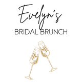 bridal brunch sign - champagne toast bridal shower sign - personalised bridal shower sign