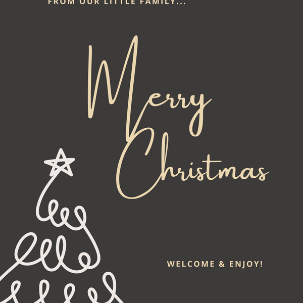 Christmas Welcome Sign