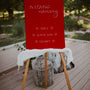 burgundy wedding sign | burgundy in loving memory table sign for wedding