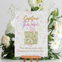 garden party wedding RSVP with QR - personalised wedding RSVPs invitations