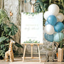 Chic Foliage Baby Shower Welcome Sign