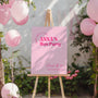 Classic Pink Hen Party Welcome Sign