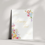 Our Summer Collection features beautiful wedding stationery and signage with gentle summer colours, vibrant florals, and soft butter yellow text – perfect for adding a fresh, romantic feel to your special day.
