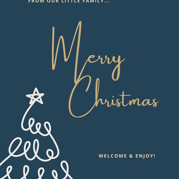 Christmas Welcome Sign