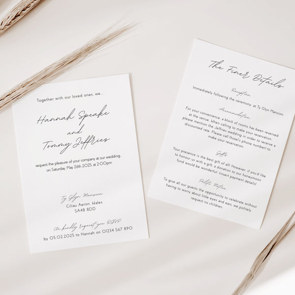 Dreamy Wedding Invitations