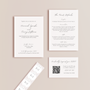 dreamy wedding stationery essentials bundle - wedding stationery bundle customised - wedding invites bundle with rsvp - personalised wedding invites rsvp bundle