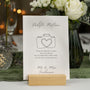 Elegant white polite notice wedding sign - Polite notice card for wedding display - luxury wedding signage