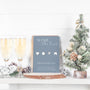 dusty blue winter wedding hashtag sign - hashtag share the love wedding sign uk - custom wedding hashtag 