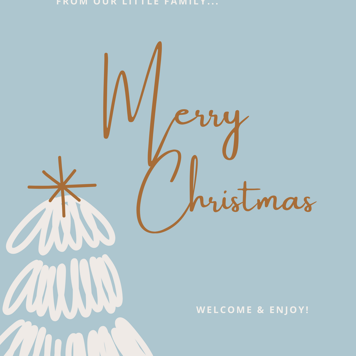 Christmas Welcome Sign