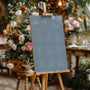 Custom Wedding Seating plan sign in dusty blue | snowflake winter wedding take a seat sign | personalised wedding signage