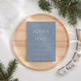 dusty blue wedding invites - custom wedding invites uk - personalised wedding invitations - winter wedding