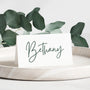 eucalyptus wedding place cards - personalised wedding name cards