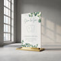eucalyptus Wedding Hashtag Sign for Reception Display - Personalised wedding hashtag social media sign