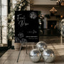 Black "Final Disco" Hen Party Welcome Sign