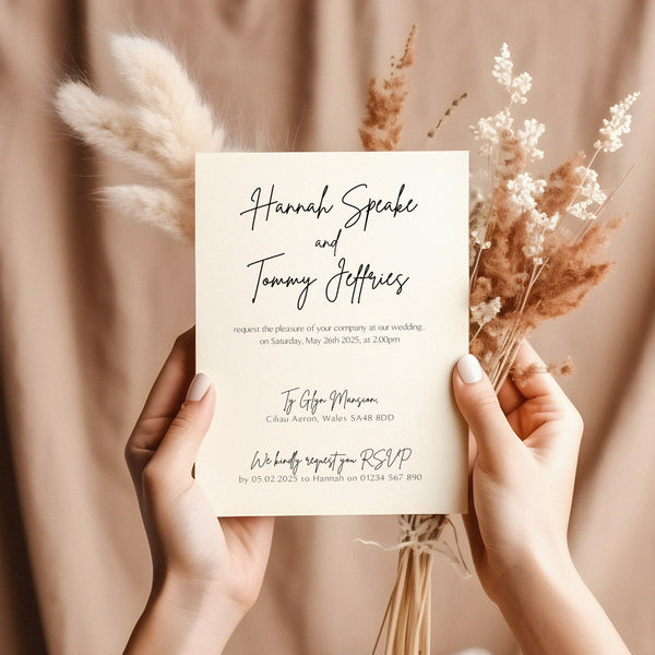 Sophisticated Wedding Invitations