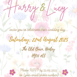 garden party wedding invites - affordable personalised wedding invitations