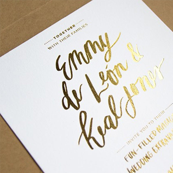 Gold Foil Text