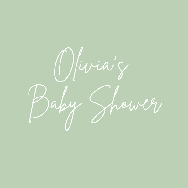 Solid Green "Oh Baby!" Baby Shower Welcome Sign