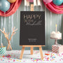 Birthday Welcome Sign - Dainty Minimalist Grey