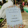 autumn wedding in loving memory table sign - sign to remember loved ones who have passed away