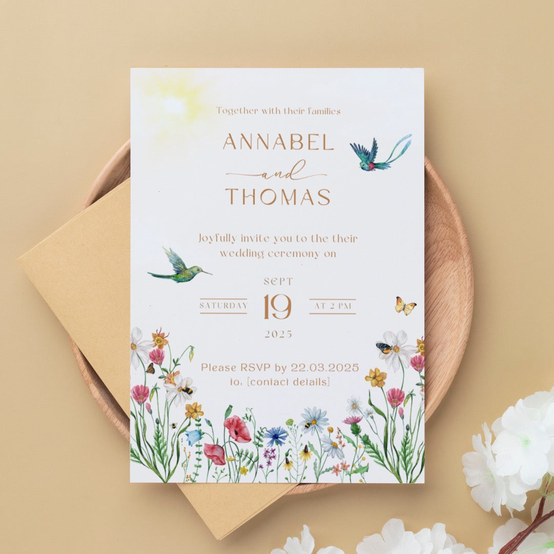 fairytale style wedding invites - affordable personalised wedding invitations