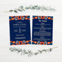 retro navy wedding invitations - affordable personalised wedding invites