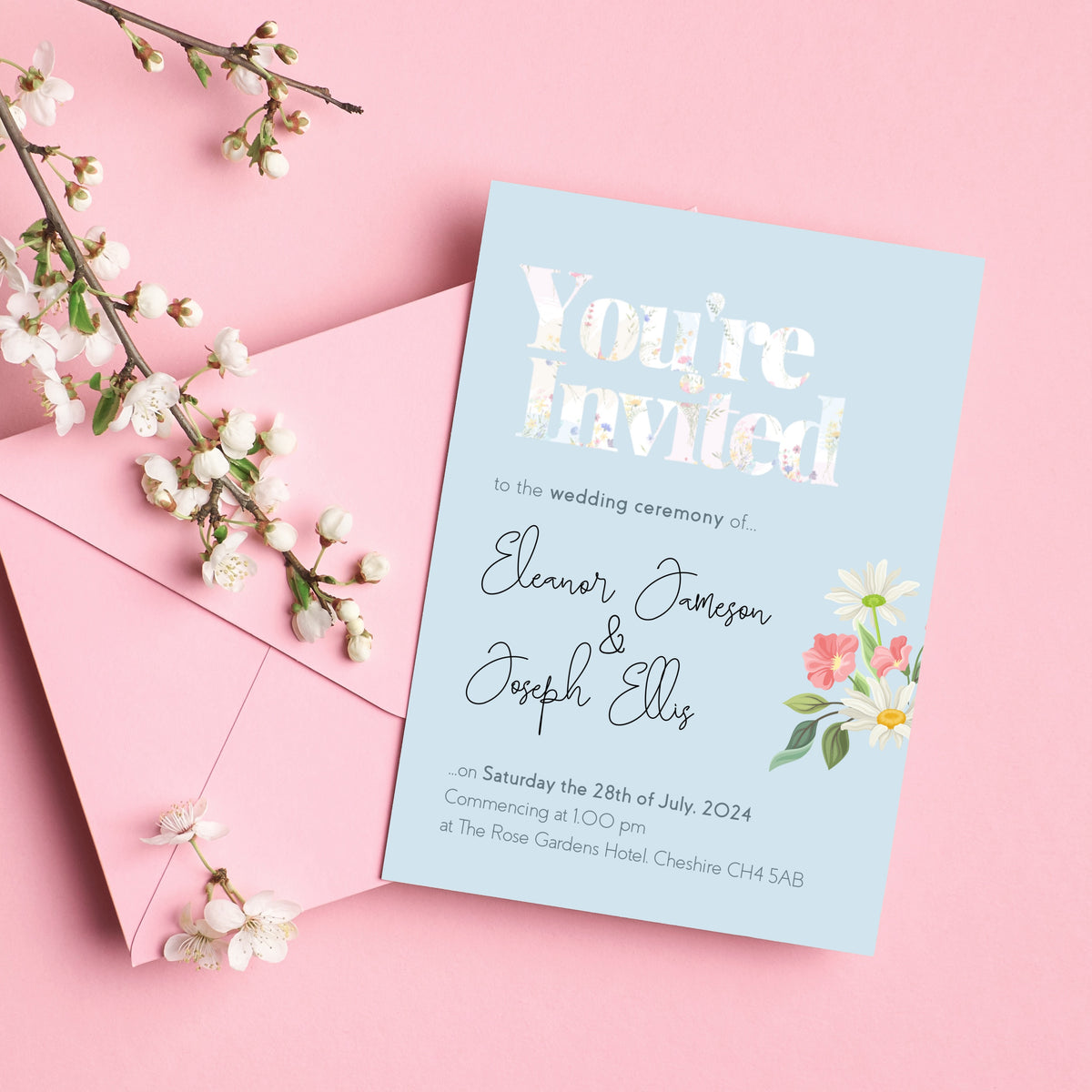 Pastels Wedding Invitations