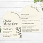 ivory arch wedding invites - affordable wedding invitations personalised