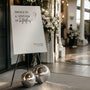 A Lifetime of Butterflies Wedding Welcome Sign - Simple Sophisticated Wedding Sign - Elegant Wedding Signage