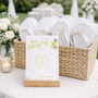 Limoncello wedding flip flops sign with lemon watercolour illustrations and yellow script text