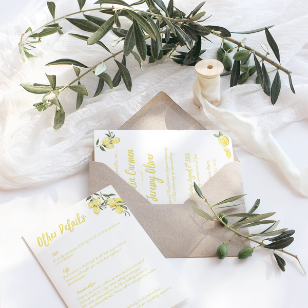 Limoncello Wedding Invitations