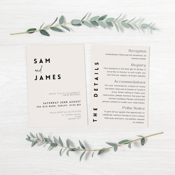 Modern Wedding Invitations