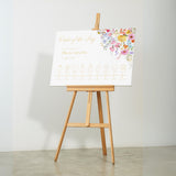 Order of the day wedding sign personalised - Summer Collection features beautiful wedding stationery and signage with gentle summer colours, vibrant florals, and soft butter yellow text – perfect for adding a fresh, romantic feel to your special day.