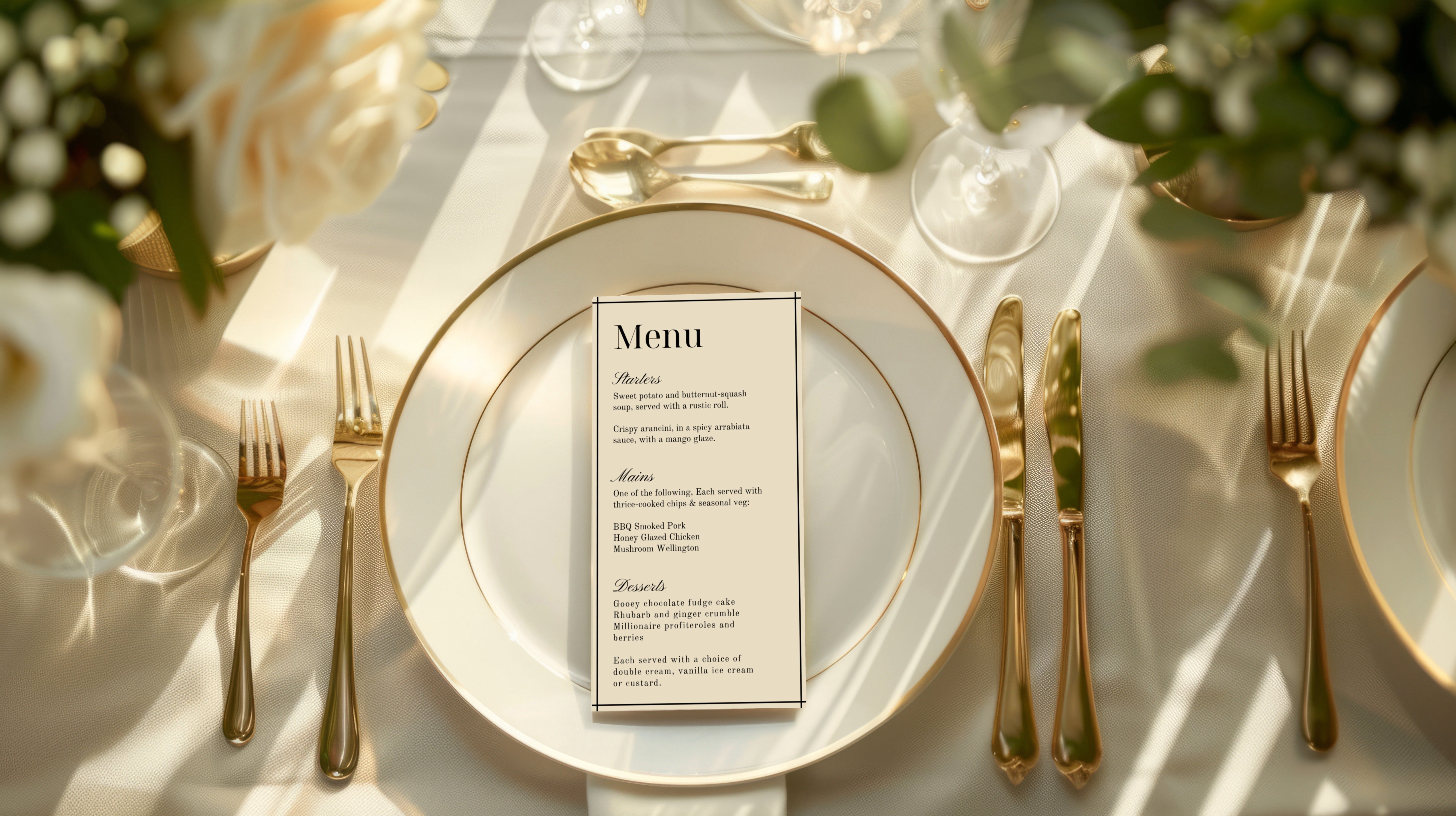 Monies Menu Old Money Wedding Menu Cards | Little Perfections