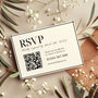 Old Money Wedding RSVP with QR Code