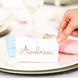 fairytale style wedding place cards - wedding guest name cards personalised